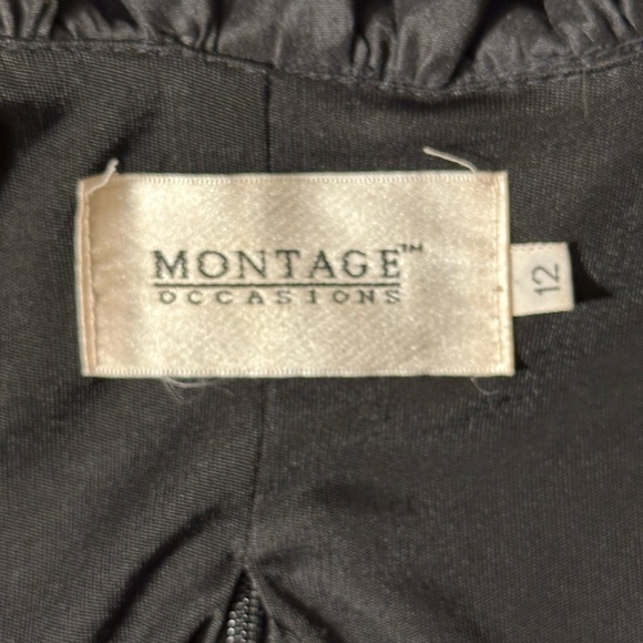 Montage Occasions Black Two Piece Skirt Set Size 12 - Picture 6 of 10